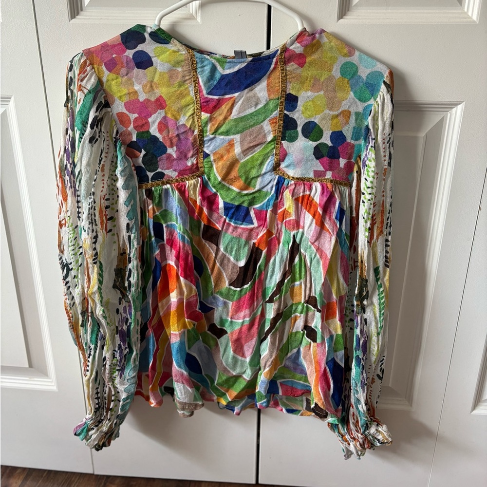 Bl-nk Miranda Peasant Blouse- Anthropologie